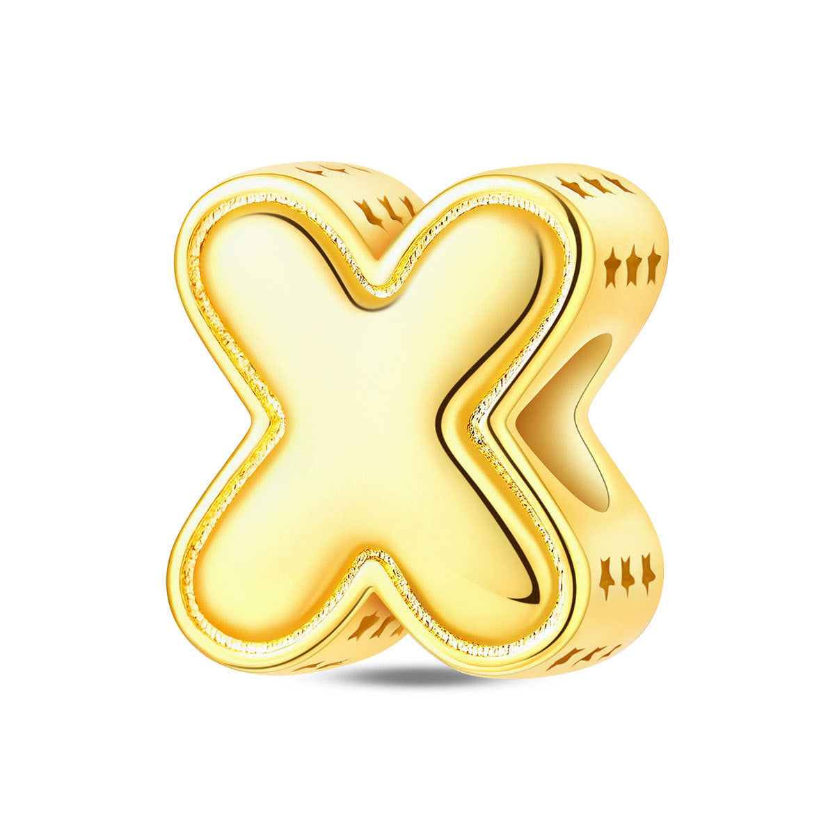 Gold-plated Copper DIY Bracelet Bead Accessories With English Letters