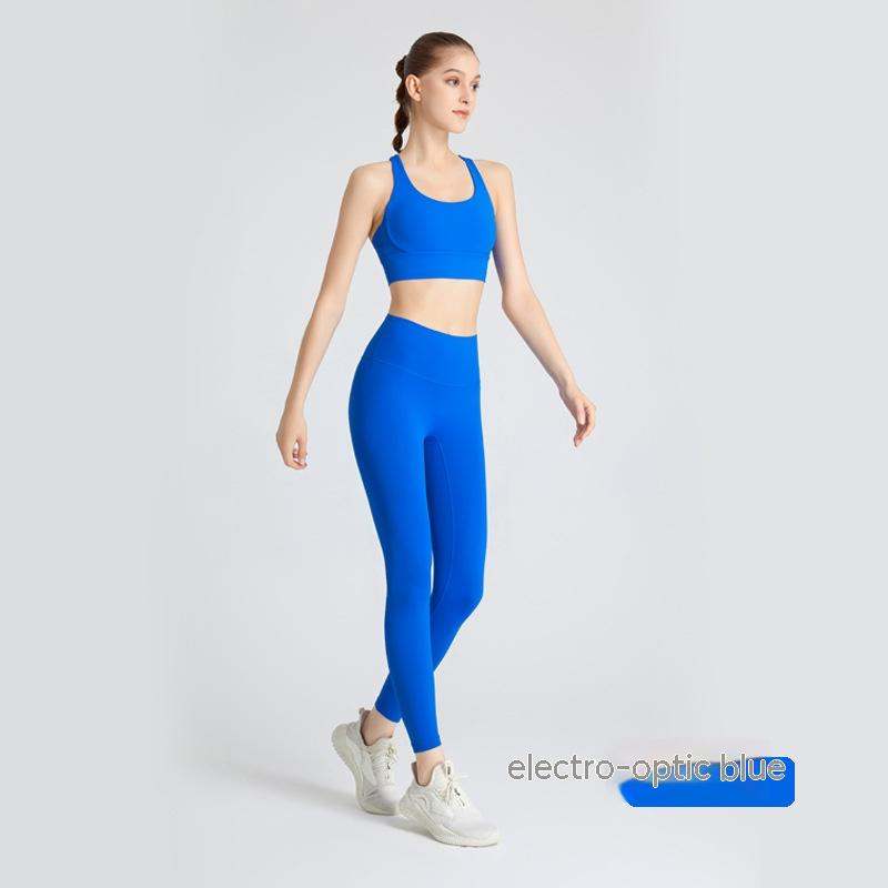 Yoga Suit Female Cross Backless Bra