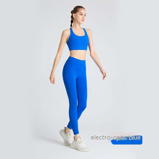 Yoga Suit Female Cross Backless Bra