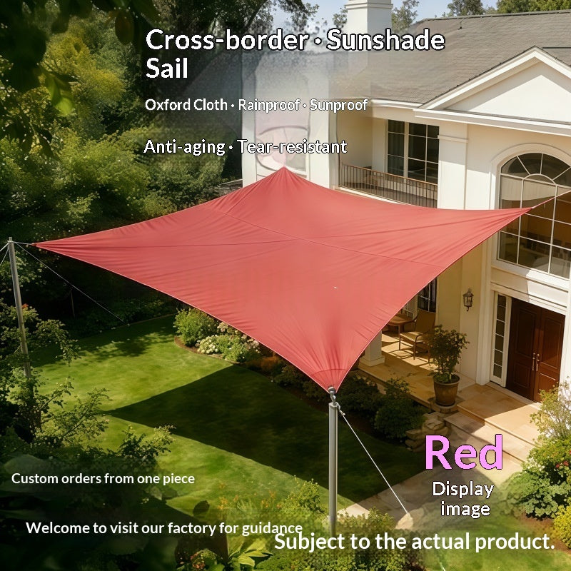 Thickened Oxford Cloth Sunshade Sail For Outdoor Courtyards
