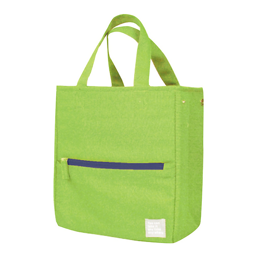 Portable 22x11.5x25cm Insulated Lunch Bag Food Container Picnic Storage Handbag  Green