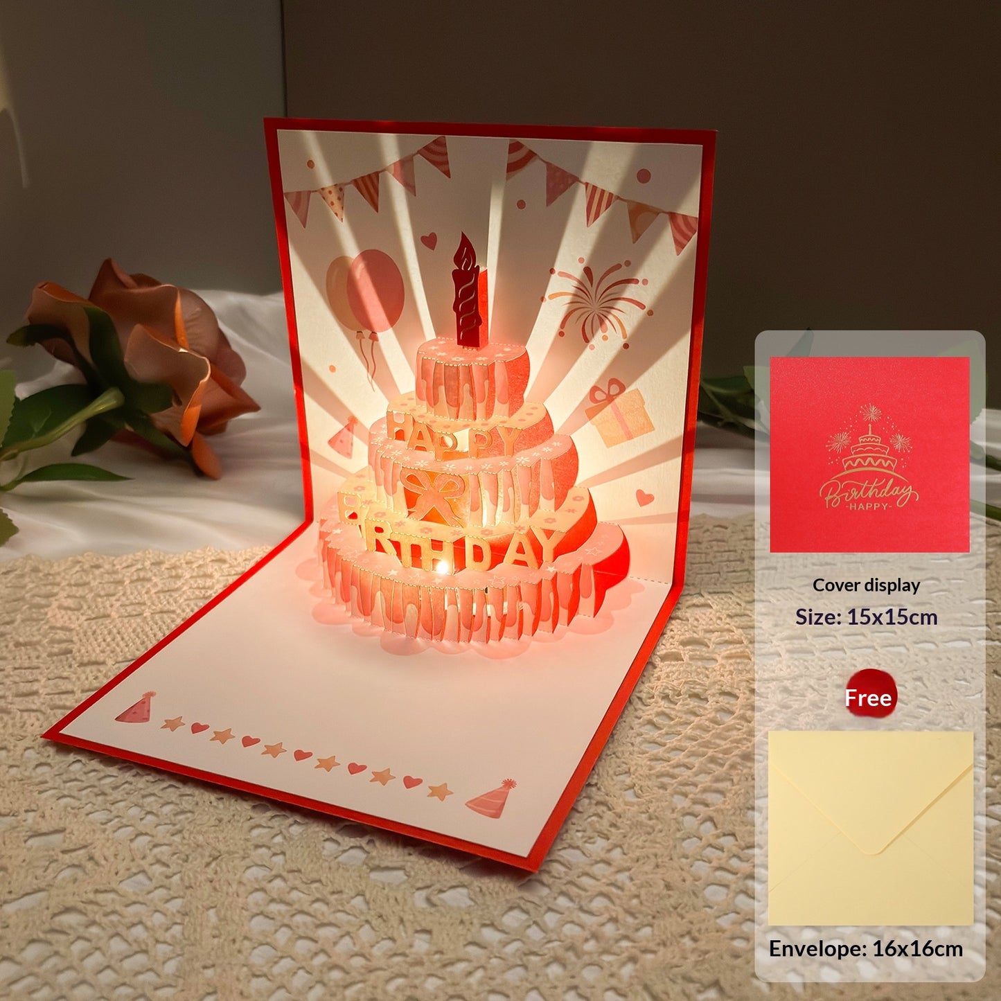 Music And Light Birthday Greeting Card Gift