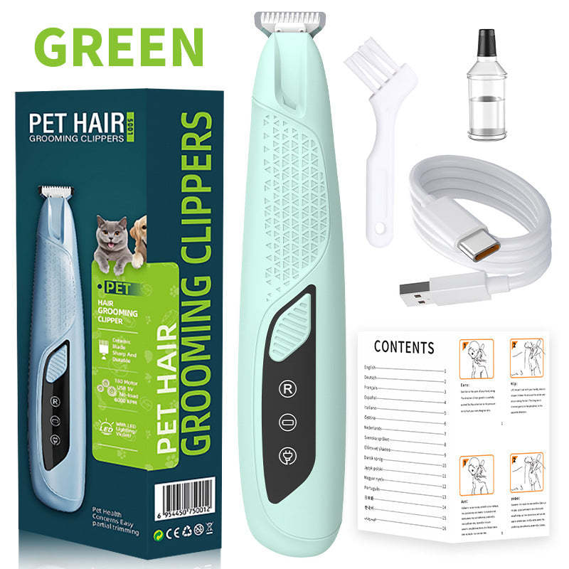 Portable Home-use Pet Clipper With Charging And Built-in Light