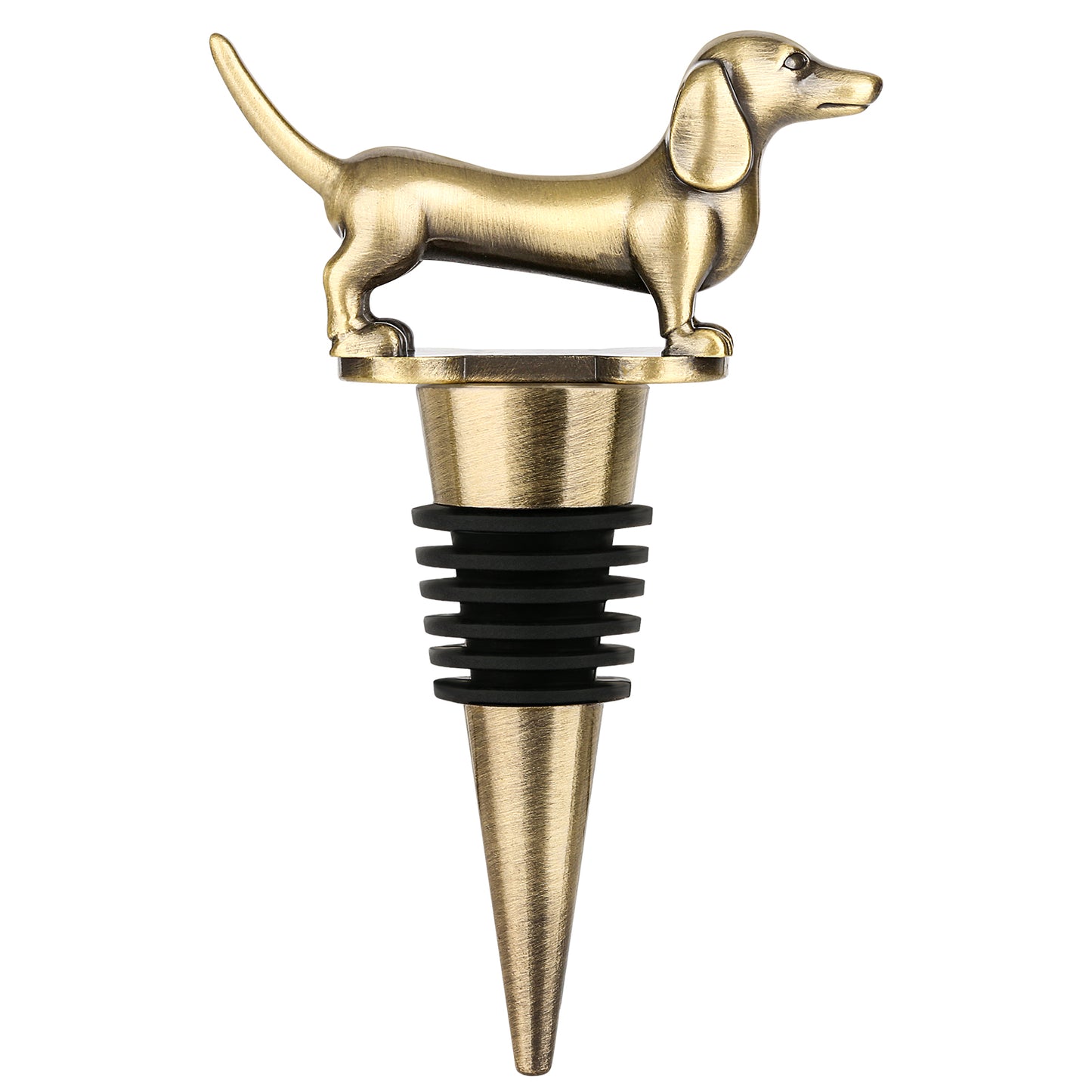 A Dachshund-shaped Red Wine Stopper, A Household Wine Champagne Stopper, An Interesting Dachshund Dog Wine Stopper, Suitable For Men And Women's Birthday Gifts, Halloween, Christmas, Father's Day, Mot