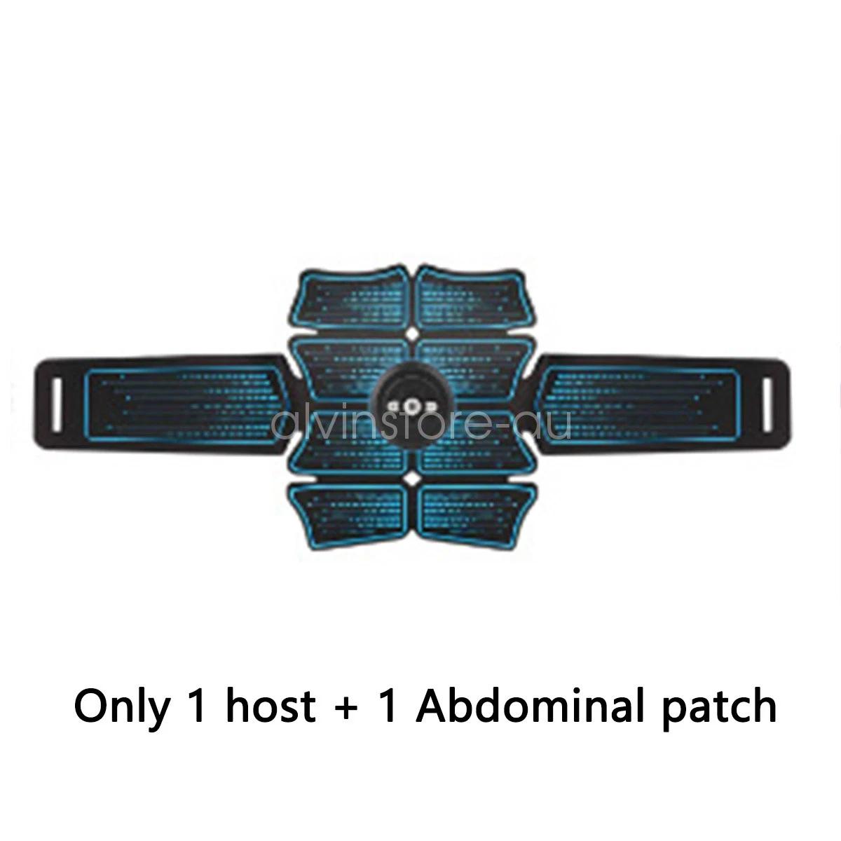 Wireless EMS Muscle Stimulator Toner ABS Abdominal Trainer Body Fitness Massager-Abdominal-patch-1set-300885