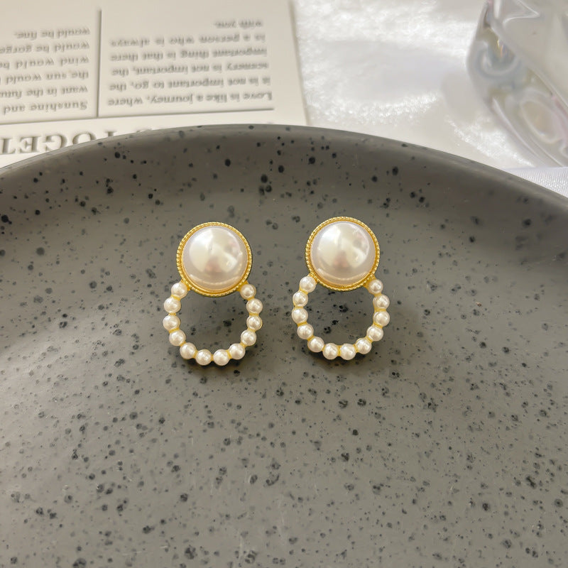 Large Gold Hoop Earrings Women Statement Retro Vintage Style Fashion Jewelry