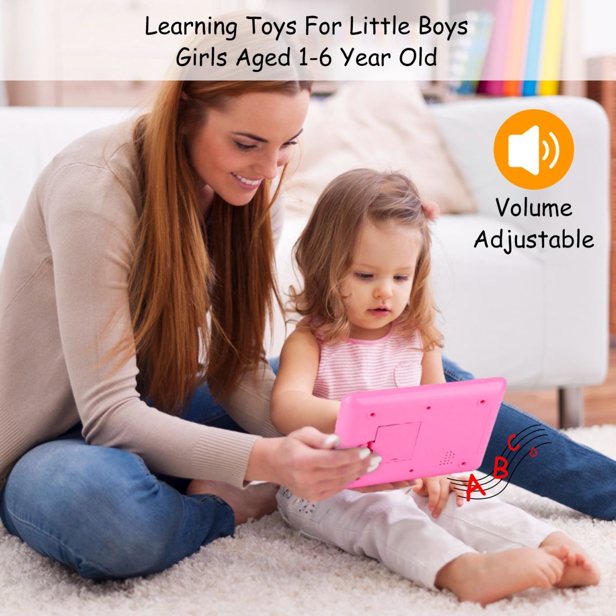Baby Learning Tablet Educational Mini Pads Toys Touch Learn Toddler Tablet For ABC Numbers Words Gift For Boys Girls Aged 1-6 Year Old Kids