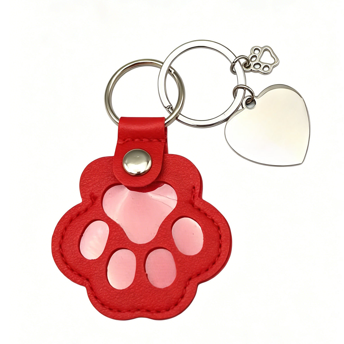 Carved Pet Photo Keychain Pendant