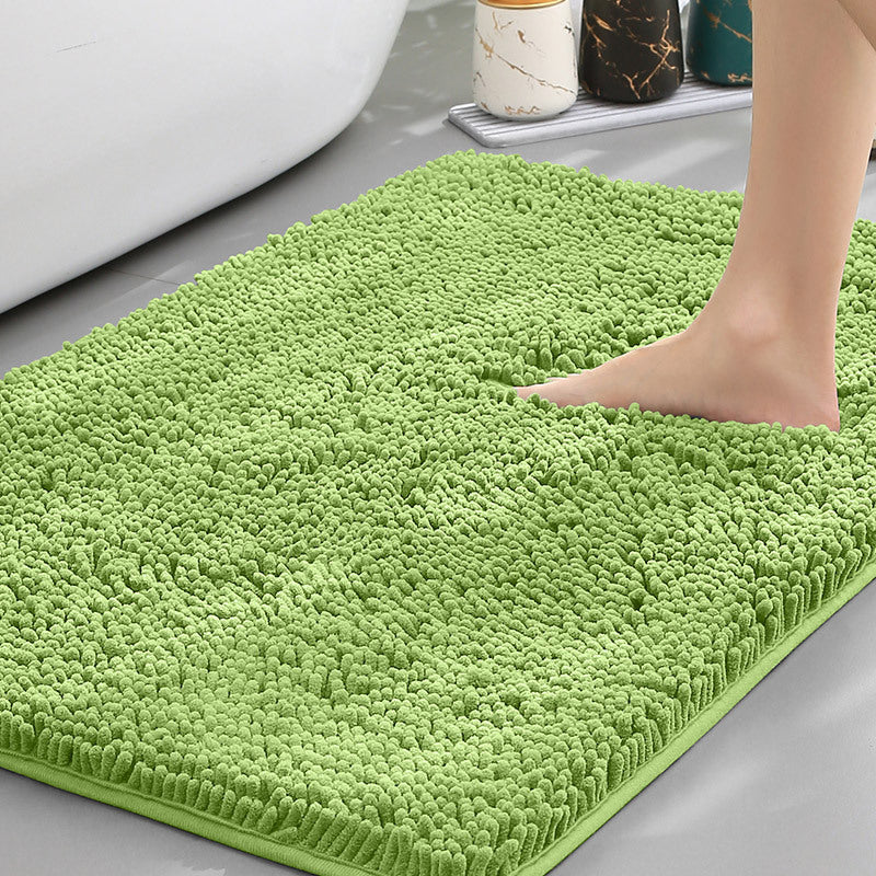 Bathroom Floor Mat, Bath Entrance Water-absorbent Carpet, Chenille Anti-slip Foot Pad