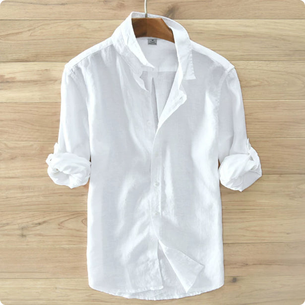 Men's Korean-style Slim-fit Long-sleeved Shirts For Summer