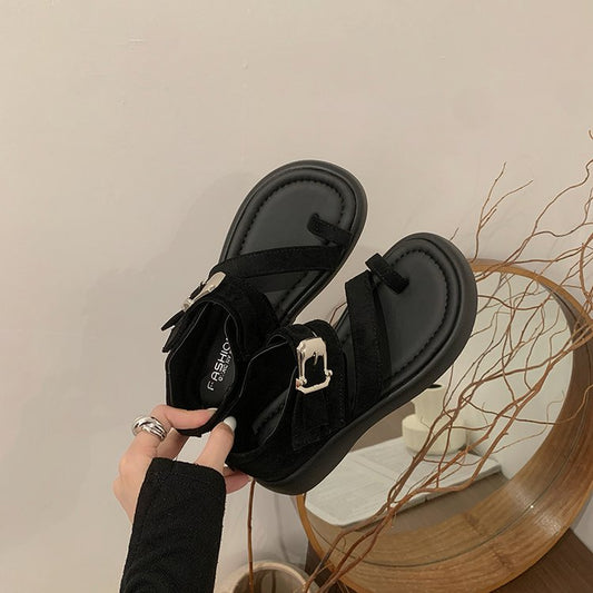Niche Fashion Retro Thick Soled Roman Sandals For Women's New Fashion Sandals