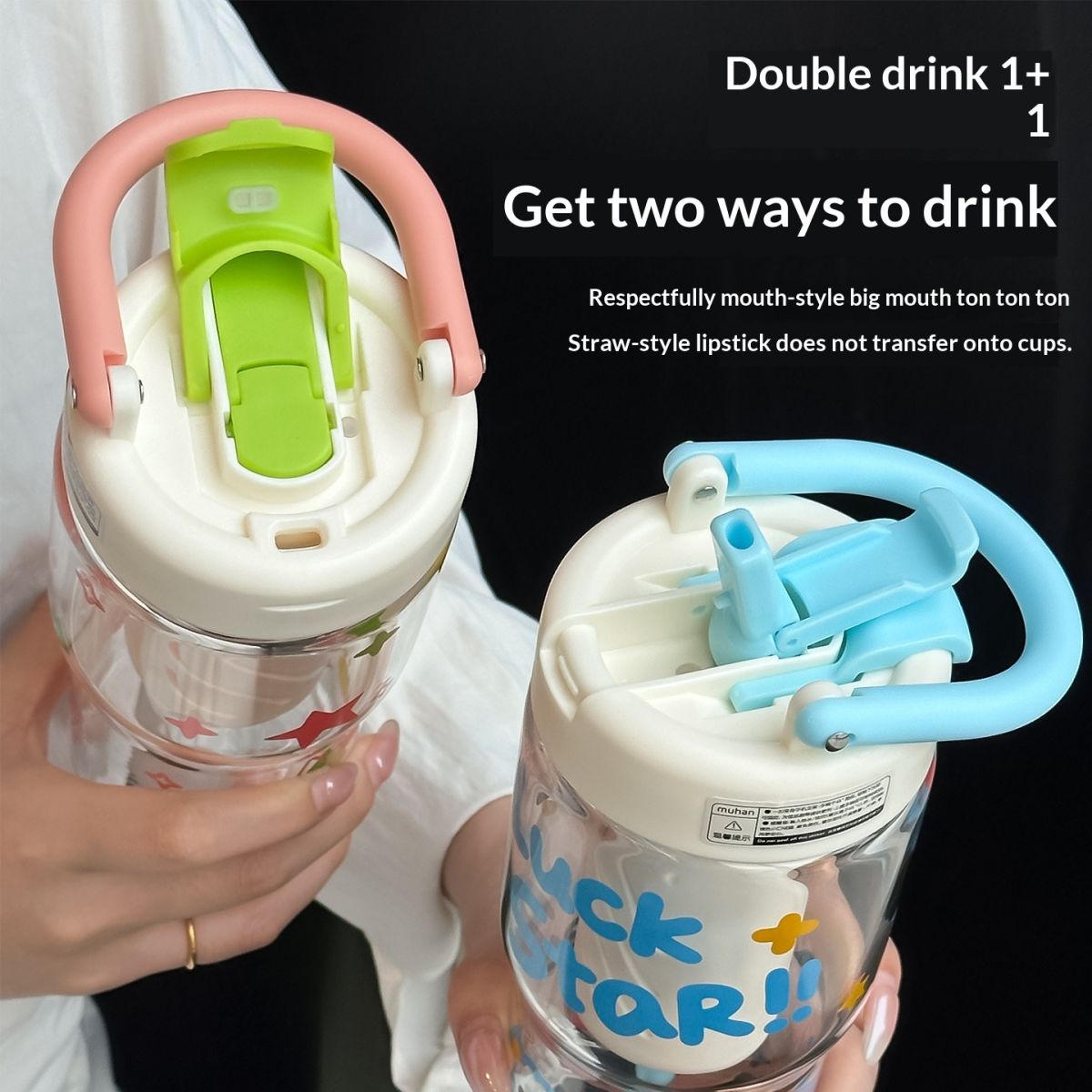 Summer Outdoor Sports High-Borosilicate Glass Cup