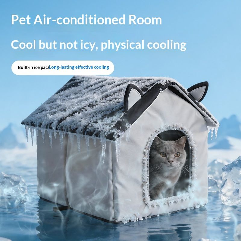 Summer Cooling Air-conditioned Cat Bed Outdoor Stray Cat House