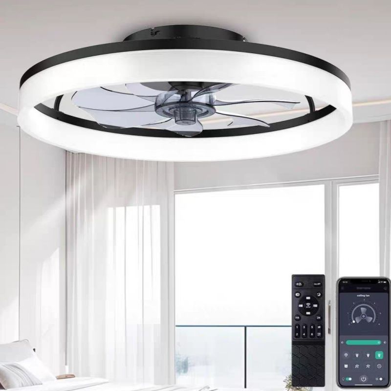 Light-luxury Nordic-style Restaurant Smart Fan Light