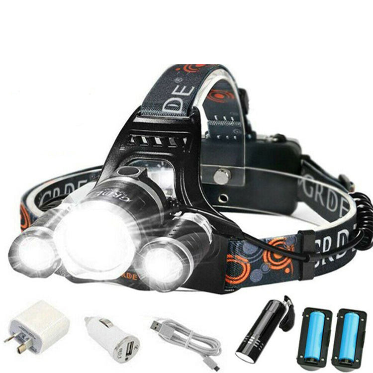 High-Power LED Headlamp Aircraft-Style Outdoor Waterproof With Bright Light