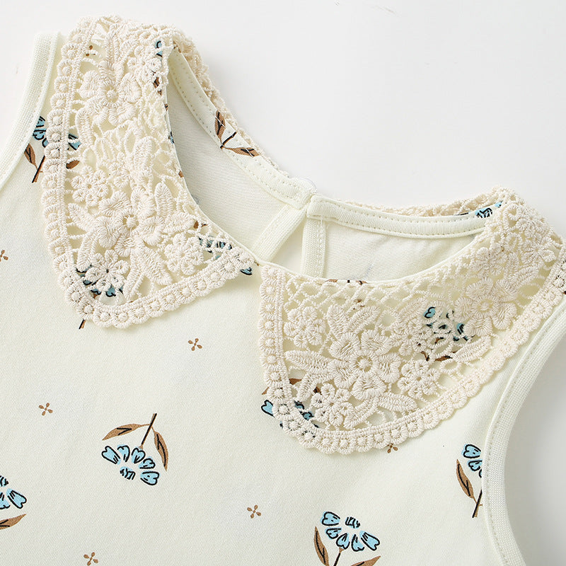 New Stylish Casual Lace Dress For Girls