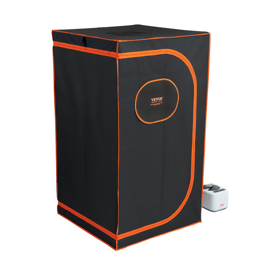 Portable Steam Sauna Tent Full Size, 1000W Personal Sauna Blanket Kit For Home Spa, Detoxify & Soothing Heated Body Therapy, Time & Temperature Remote Control With Floor  Mat