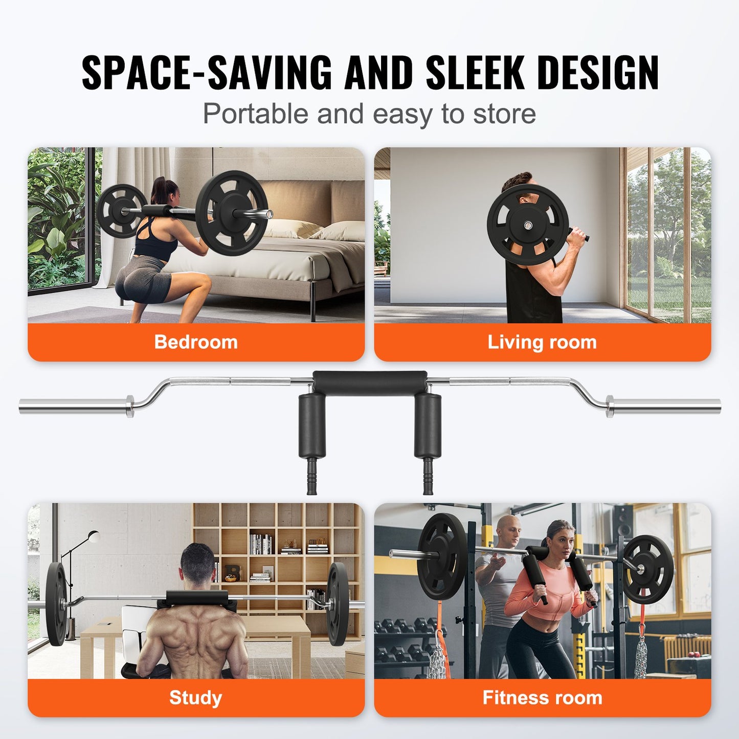 Safety Squat Bar, 700 LBS Fitness Squat  Bar, Safety Squat Bar Attachment With Shoulder And Arm Pads, 28mm Diameter Weight Bar, Ideal For Front Squats, Lunges, Rehab, Physical Therapy