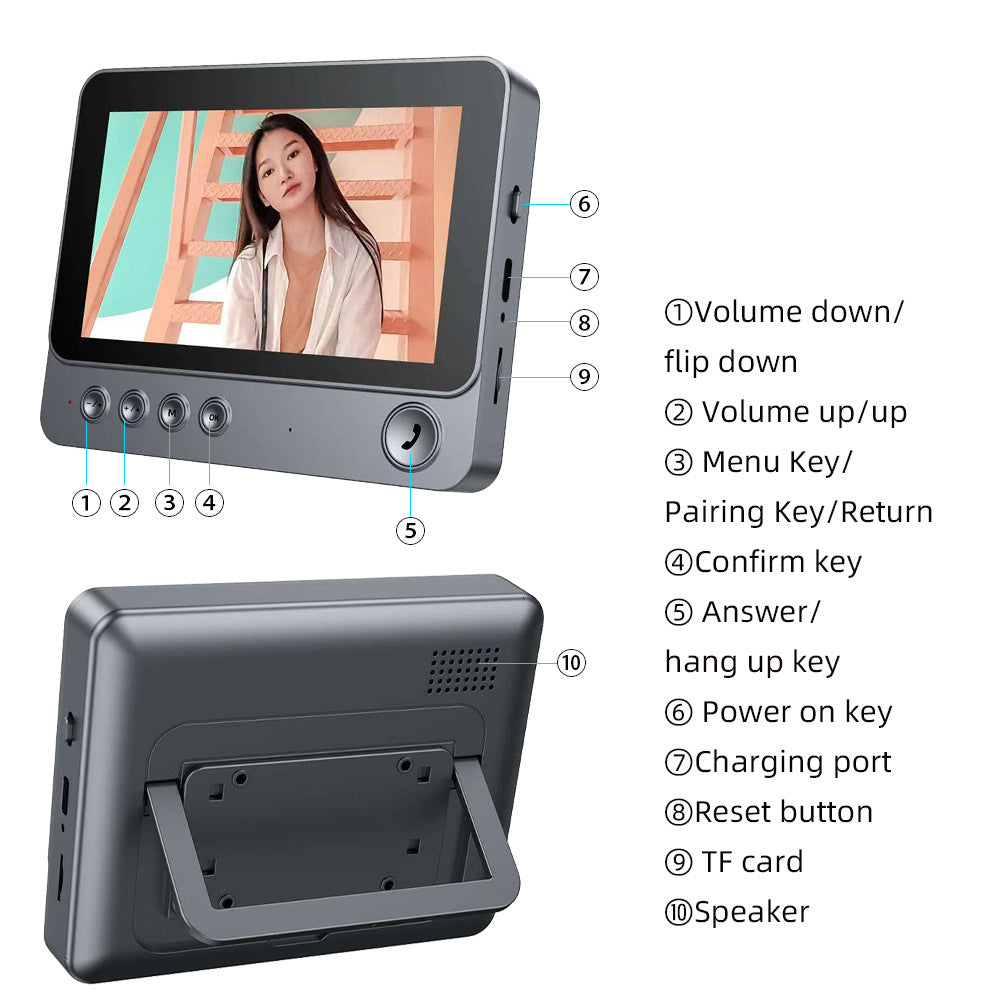 Home Dual-Channel Remote Wireless Video Intercom Doorbell