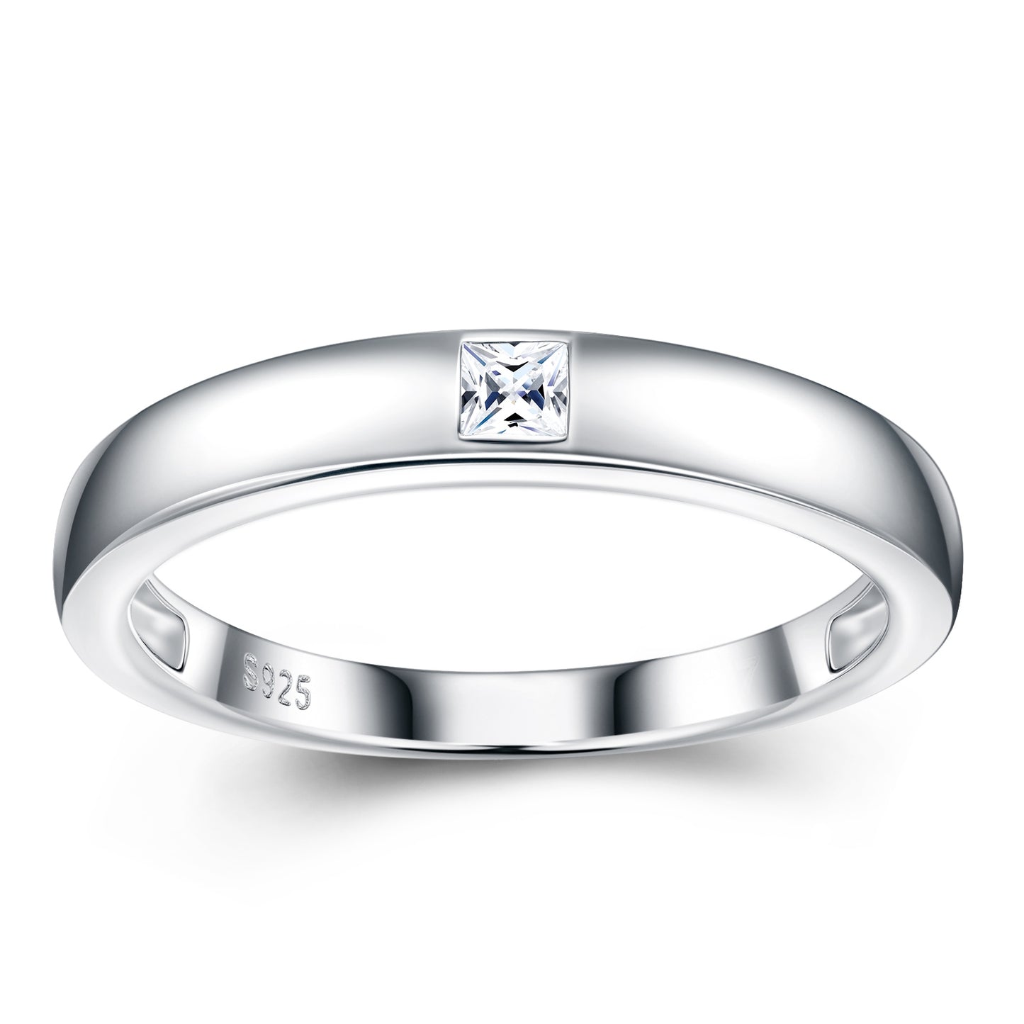 Engraved With Top-quality Moissanite, This Luxurious And Fashionable Minimalist Jewelry Set Features Exquisite Silver Accessories For Ladies. Made Of S925 Silver With Electroplated Platinum.