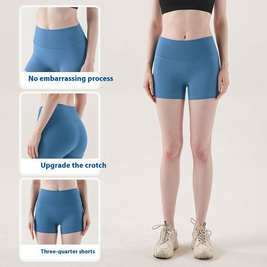 New Outdoor Three Points Yoga Pants Women's Summer Quick-drying High Waist