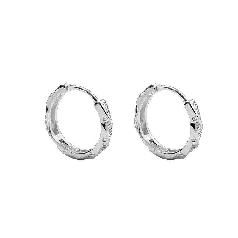 2026 Hot Fashion Men Casual Ear Studs, All-Match Upscale Texture Daily Jewelry, Vintage Retro Elegant Ear Clips For Trendy Ladies