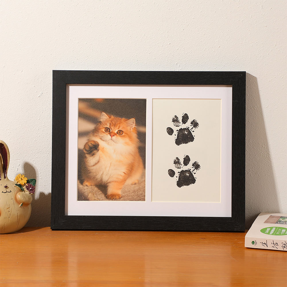 Pet Paw Print Keepsake Photo Frame