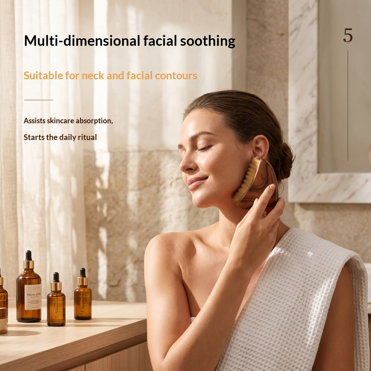 New Cross-border Lymphatic Facial Contouring Brush