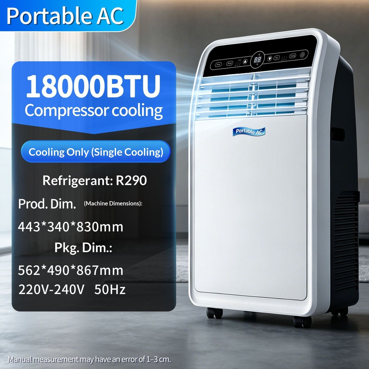 All-in-one Compressor-cooled Portable Mobile Air Conditioner