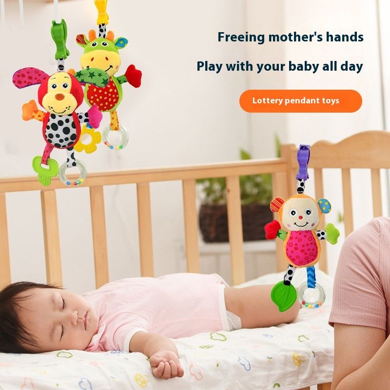 Baby Toys Educational Comfort Crib Hanging Baby Biteable
