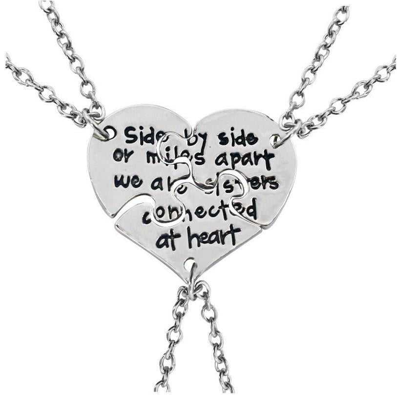 Simple Heart-shaped Pendant For Sisters And Best Friends