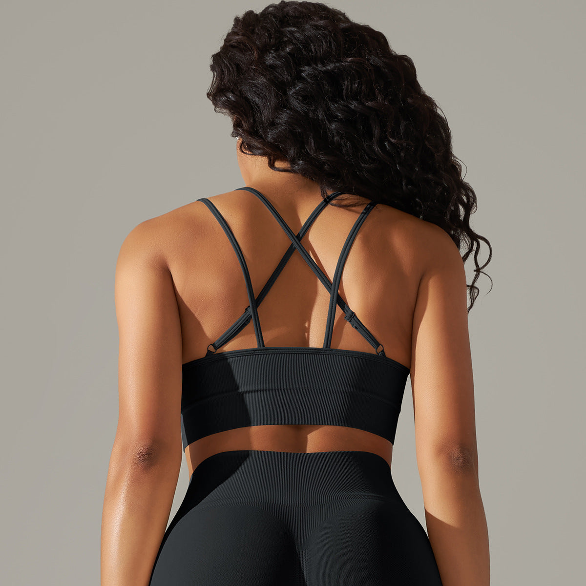 Seamless Knitted Beauty Back Yoga Clothes Running Workout Bra