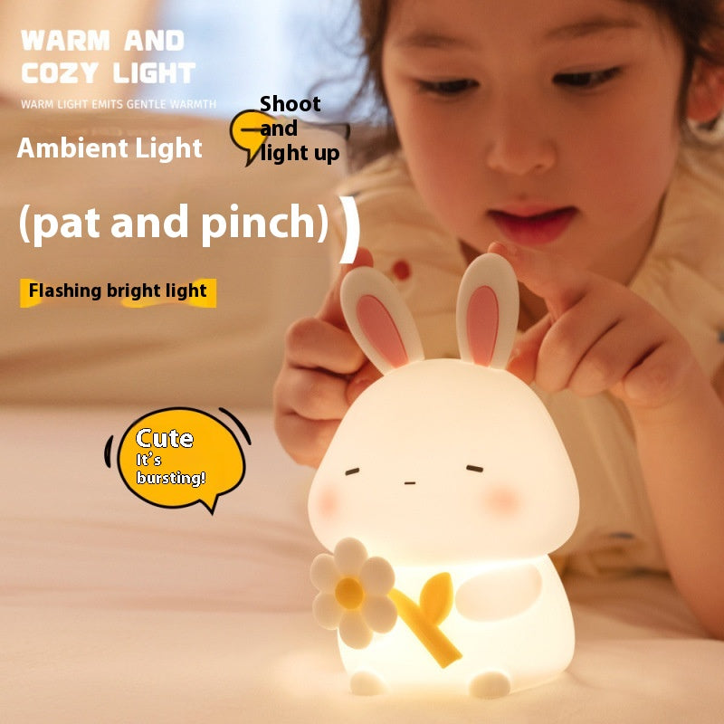Pat Silicone Light Bedroom Bedside USB Charging Sleeping Light