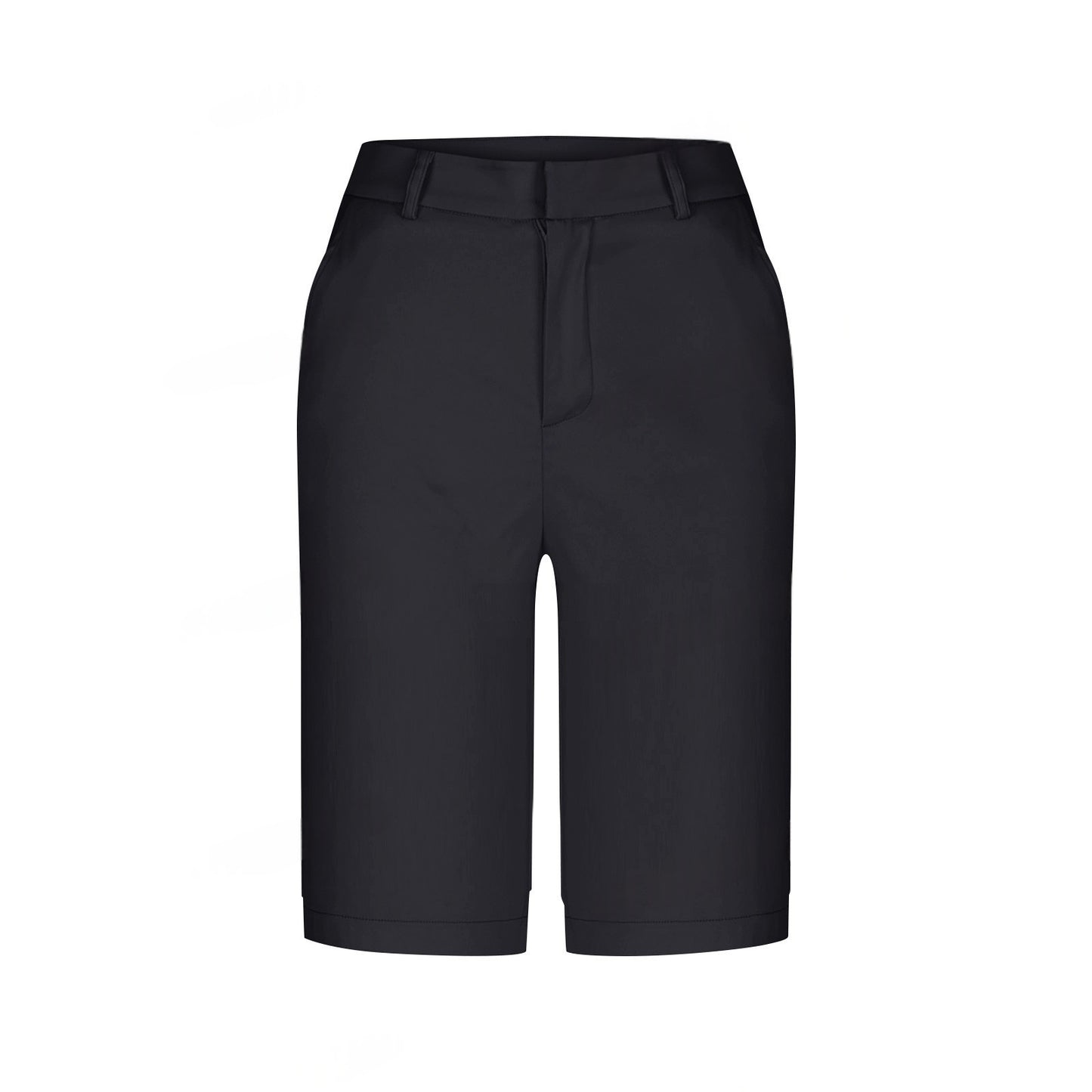 Womens Straight-leg Draping Korean-style Slim-fit Suit Pants