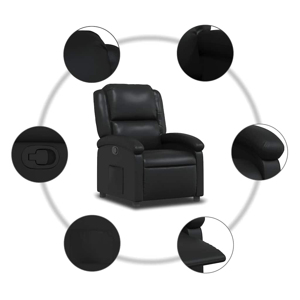 Recliner Chair in Faux Leather   Recliner Chair in Faux Leather   Massage Chair