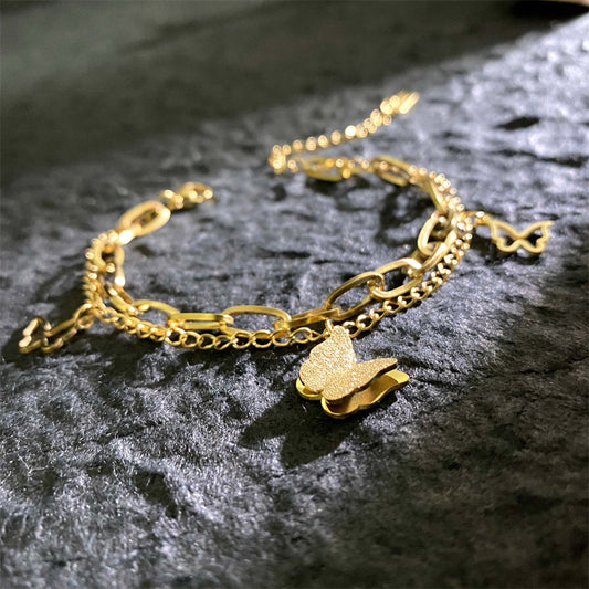 Full Body Titanium Steel European And American Hip-hop Fashion Bracelet