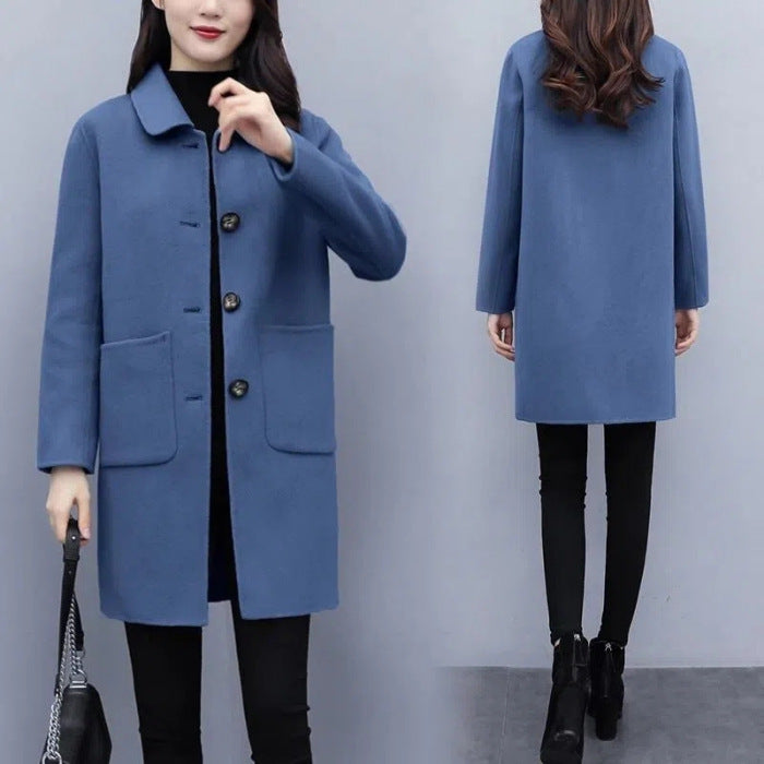 Loose Mid-length Korean Version Oversized Wool Coat