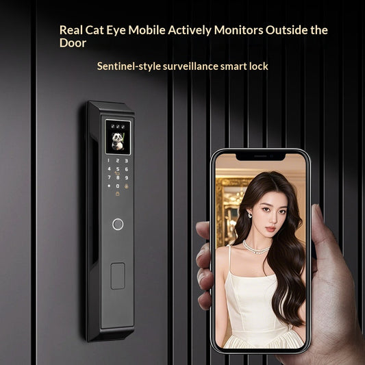 AI-powered Smart Door Lock With A Dynamic Visual Screen And Facial Recognition