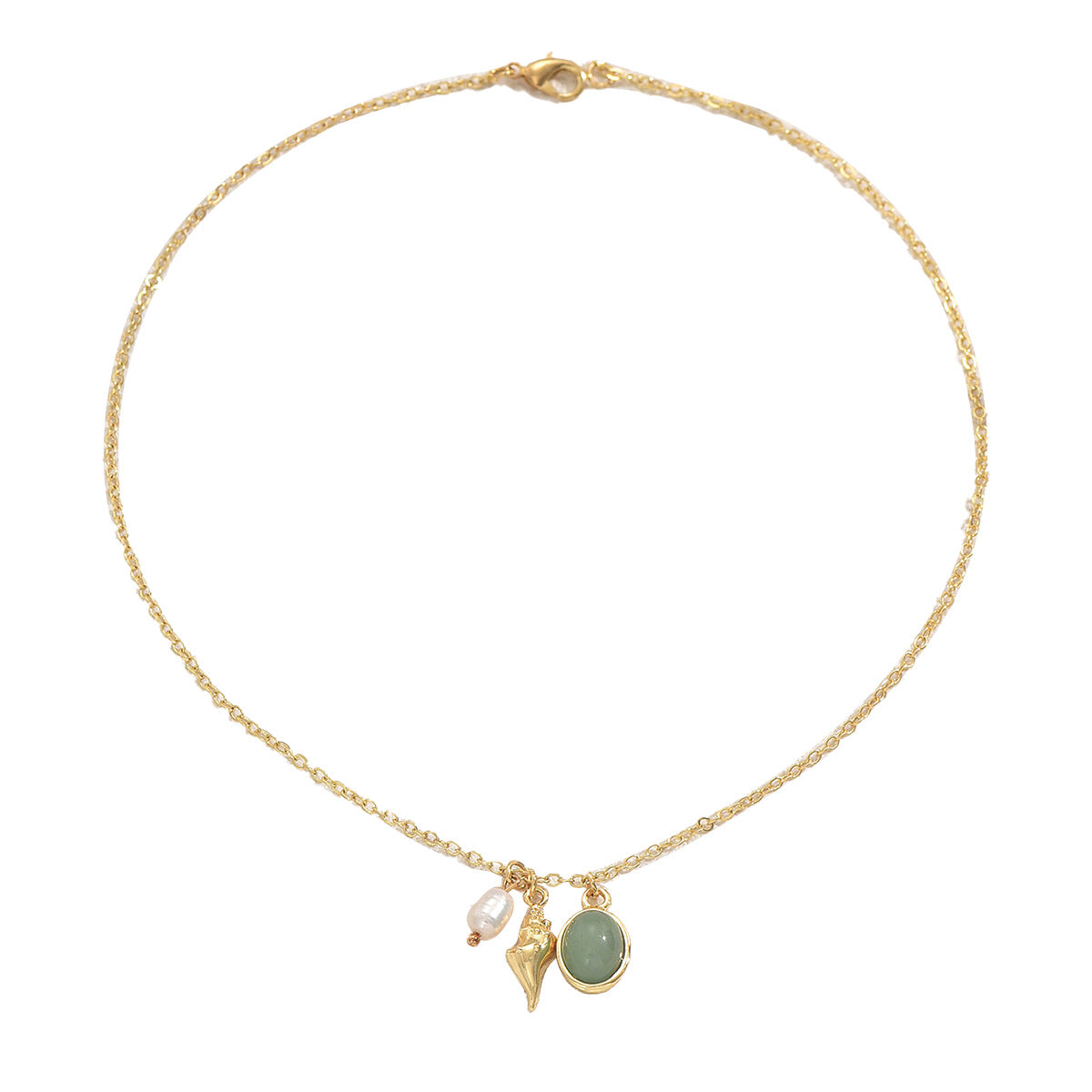 2026 New Cross-border European American Ocean Style Women Necklace, Niche Long Clavicle Chain With Inlaid Cubic Zirconia Geometric Design, Versatile Daily Neck Accessories