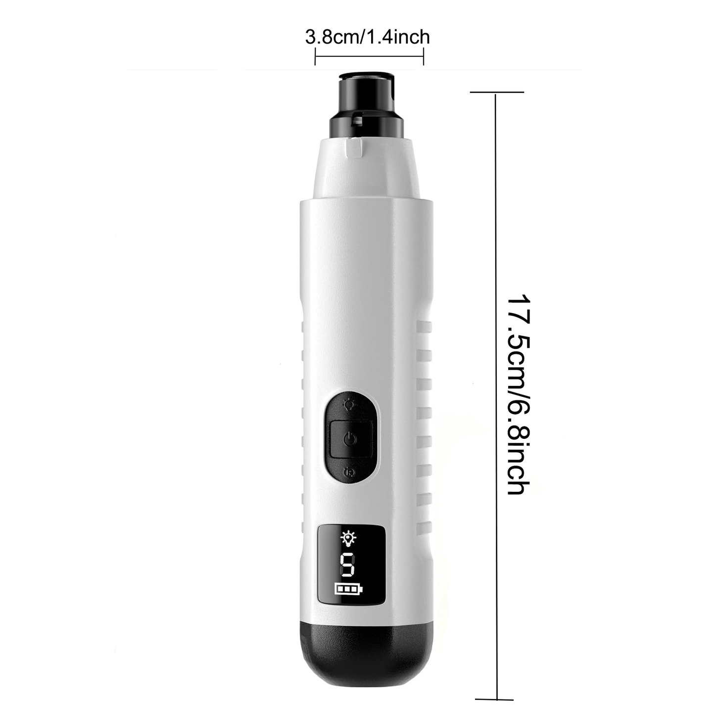 2026 New Silent Groom Pro Dog Nail Grinder, 5-Speed Dog Nail Grinder With Led Light, Quiet Painless Paws Grooming For Small Medium Large Dogs, USB Rechargeable