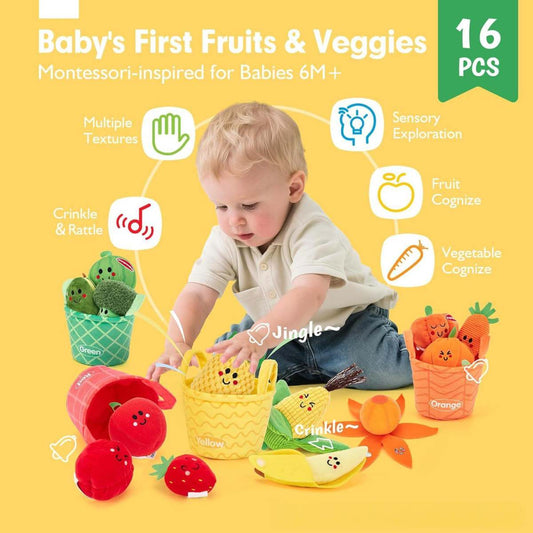 Cross-border Montessori Sensory Fruit And Vegetable Toys