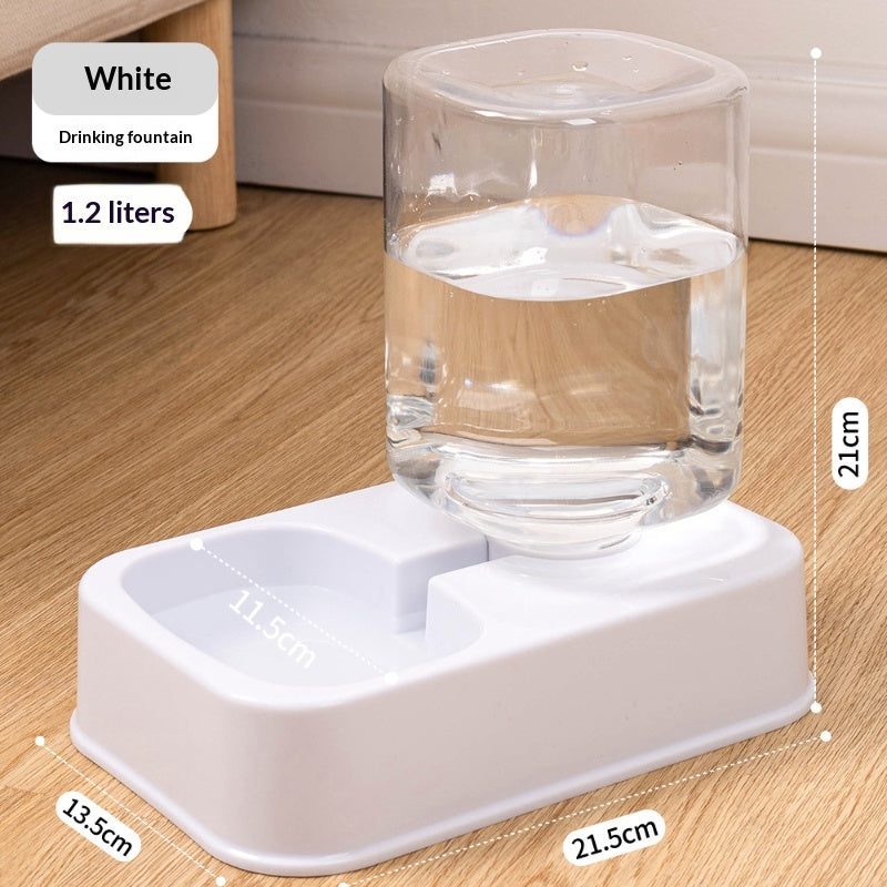 Cat Dog Bowl Food And Water Dispenser Automatic Dual-bowl Feeder Feeding Pet Supplies