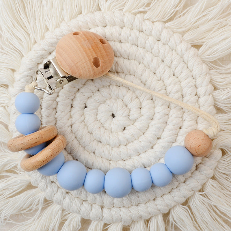 Baby Supplies Creative Baby Silicone Beads Teething Chewable Pacifier Chain Anti-Lost Strap