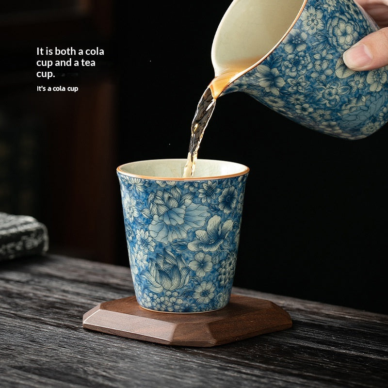 Single Blue-and-white Porcelain Teacup For Tea Tasting For Home Use