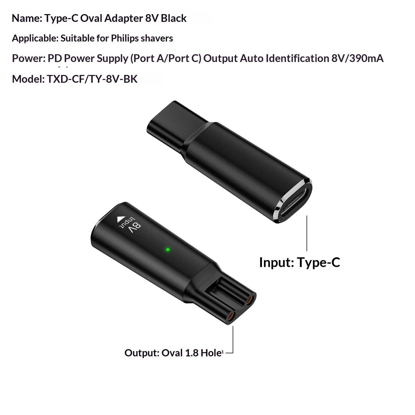 Applicable Electric Shaver Hair Clipper Charging Adapter