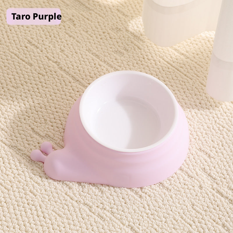 Snail pet drinking bowl-plastic model-pink purple-1 piece