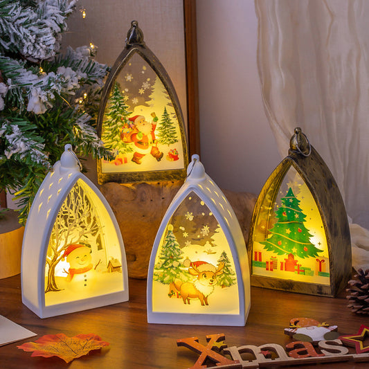 Glowing Christmas Decorations, Retro Portable Night Lights, Creative Gifts, Scene Atmosphere Arrangements, Desktop Decorations
