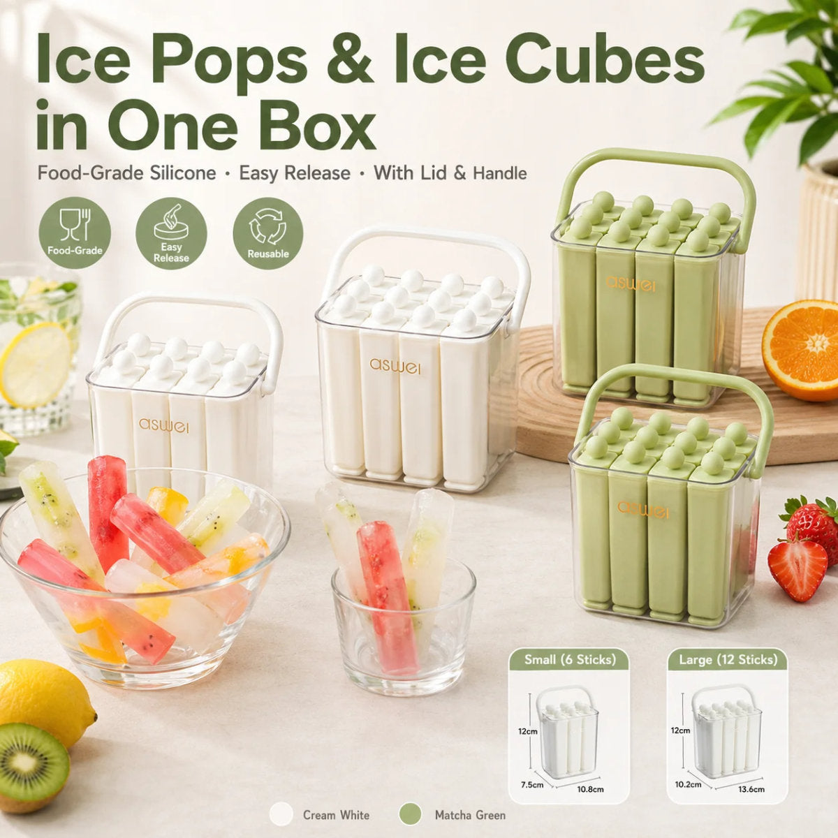 Ice Cube Tray Mold Food-grade For Home Use Summer Refrigerator