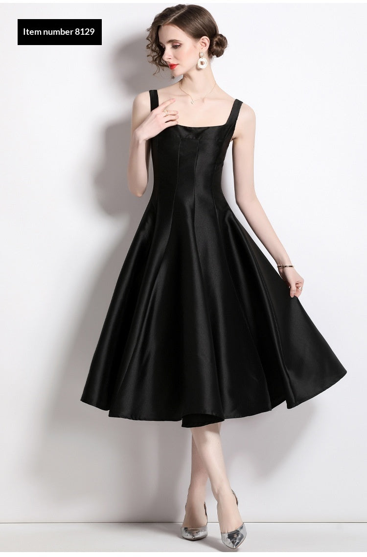 Womens Fashion Sexy Vintage Strap Dress