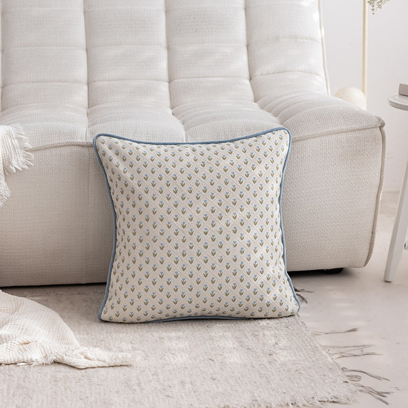 Home Textile Embroidered Cotton-Linen Throw Pillow Cushion